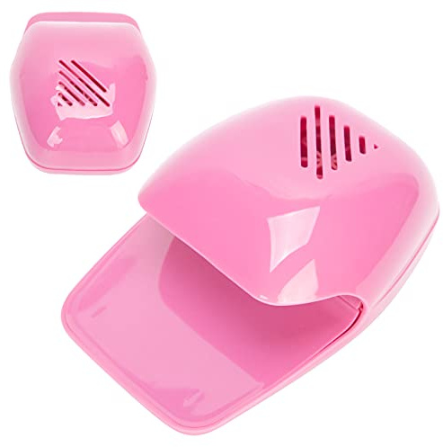 ANKROYU Tragbarer Nageltrockner, Professioneller Haushalts Nagellack Gel Trockner Gebläse Maniküre Werkzeug, für normalen Nagellack im Haushalt und im Salon(Rosa)