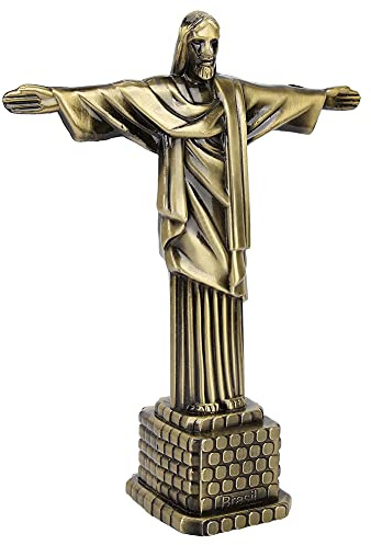 HERCHR Sammlung Jesus-Statue, 7,3 Zoll Bronzestatue von Jesus Figur Sohn Gottes Skulptur Kunst Christliche Statue Modell Für Heimdekoration
