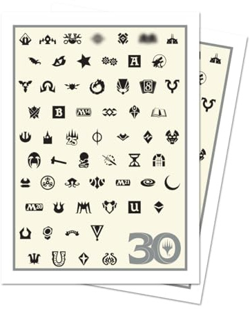 Ultra PRO - 30th Anniversary 105ct APEX® Deck Protector® Sleeves for Magic: The Gathering, Größe für Karten in Standardgröße, Sleeve MTG Commander Deck in neuen APEX Sleeves für ultimatives