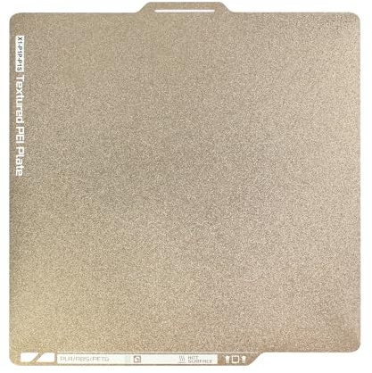 BCZAMD 3D Drucker Plattform 257x257mm Dual Side Textured PEI Steel Sheet for X1C P1P P1S A1: Starke Haftung Easy Prints Release Removable and Flexr Spring Build Plate no Magnetttic Sticker