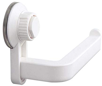 Toilettenpapierhalter für Küche, Badezimmer, Superaufbewahrung, Saugnapf, Wandmontage, abnehmbares Regal zum Platzieren von Rollen oder zum Aufhängen von Handtüchern