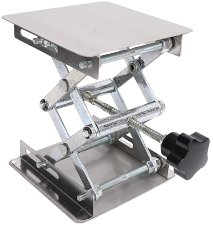 4x4 Zoll Laborheber Scherenständerplattform, Laborhubtisch aus Edelstahl, Laborhubständer, Erweiterbare Hubhöhe von 48 Mm Bis 152 Mm, Tragfähigkeit 10 Kg