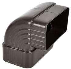 Coude avant rectangulaire à 65°, connecteur de tuyau de descente de gouttière, adaptateur à 90 degrés pour extension en alliage d'aluminium, connexion de canalisation