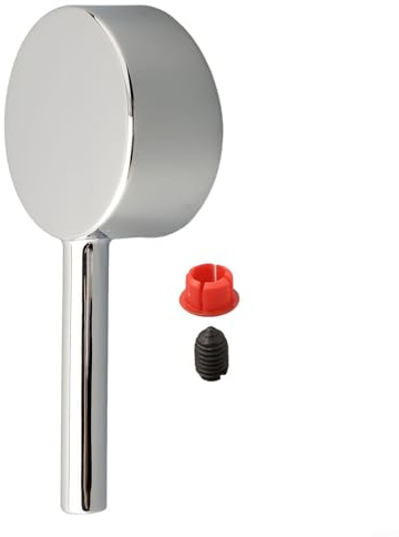 Whychstore Poignée de robinet d'eau pratique, ergonomique et résistante en alliage de zinc chromé pour salle de bain et toilettes