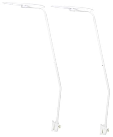 MAGICLULU 2 Stück Metallhalterung Für Babybett Himmelbetten Abnehmbare Moskitonetz Stützen Robustes Stahlgestell Für Krippenschutz Und Bettzubehör