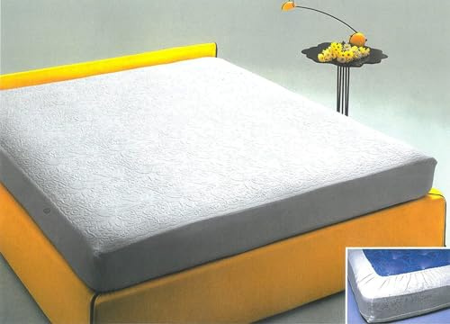 Corredocasa Coprimaterasso Spugna di Puro Cotone 100% Anallergico e Traspirante con Angoli per Un Letto Igienico- Fresco d’Estate e Caldo d’Inverno (Matrimoniale 180x200+25)