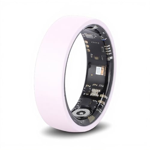 Smart Health Ring, NFC Fitness Tracker mit Schlaf, Herzfrequenz und Schritttracking, IP68 wasserdicht, magnetisches Laden, 20mAh für den täglichen Gebrauch, Keramik