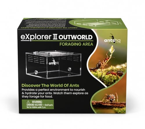 Ants HQ eXplorer II Outworld | Ant Farm | Ant Habitat for ant colony | Small formicarium for ants