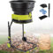 Kabelgebundener Elektrischer Laubzerkleinerer,2500 W,Tragbarer Gartenhäcksler Mit Rädern, 8000 U/Min, Häcksler Und Häcksler Mit Fangsack, Trichterdurchmesser 54 Cm, Für Gartenlaub,10MPowerCord
