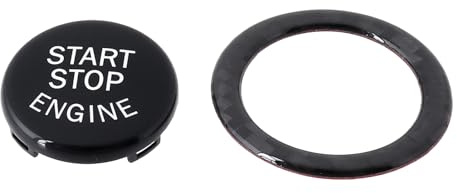 ECSiNG Abdeckung Und Ring für Den Startknopf des Automotors Kompatibel mit BMW 3er E90 Kompatibel mit BMW 1er 2004–2011