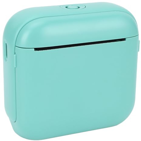Fafeicy Imprimante D'étiquette Thermique Portable Compatible No Ink Nécessaire pour L'organisation de la Livraison des écoles à Domicile (Green)