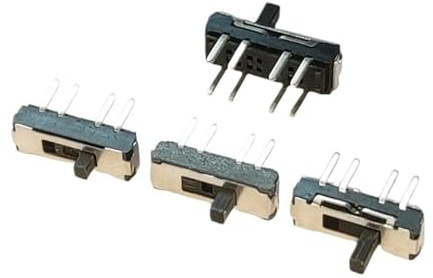 20 micro-interrupteurs à glissière DIP à 8 broches, micro-interrupteurs à bascule à 3 positions, 2P3T, 13 x 3,5 mm, H = 2/3/4 mm, interrupteurs à glissière verticaux(H 3MM)