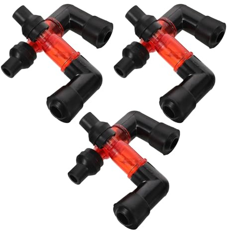 Ipetboom Lot de 6 Capuchons de Bougie D’Allumage Résistifs Lumineux 90° pour Quad Moto Tout-Usage et Scooter – Accessoires Pièces Détachées Haute Résistance Thermique Amélioration