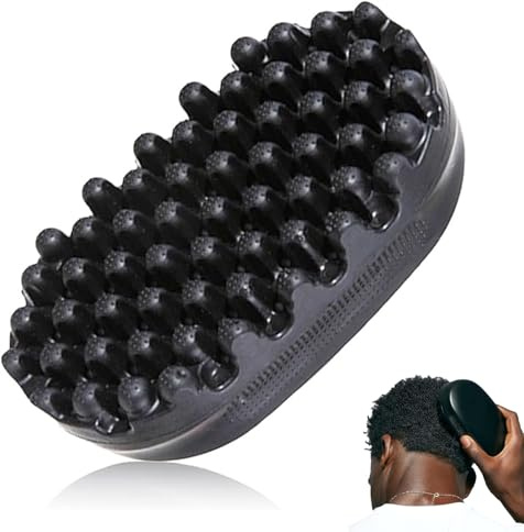 Spugna per capelli Afro,Spazzola per capelli,Spazzola per capelli in gomma,Spazzola per capelli ricci,Spazzola lavabile Afro Hair Spazzola Curly, per capelli ricci intrecciati sporchi, arricciati