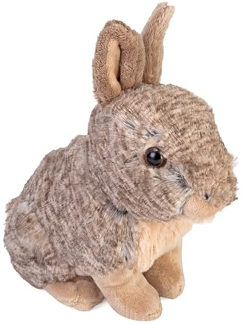 Wild Republic 15951 18044 Bunny Plush Plüsch Kaninchen, Cuddlekins Kuscheltier, Plüschtier, 20 cm, Multi, Hase