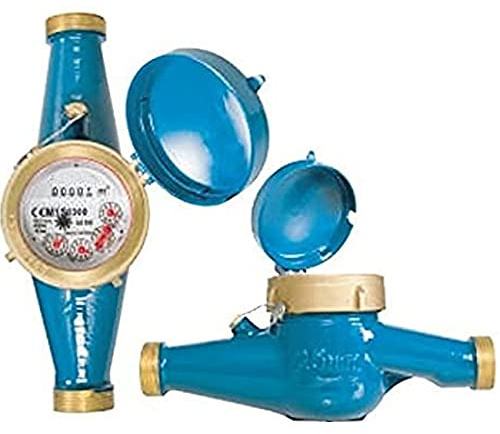 Contador para Agua Potable Chorro Múltiple 25mm | Rosca Entrada y Salida 1 1/4'' Macho | Contador de Riego Homologado | Caudal máximo 7,8 m3/h | Racores incluídos