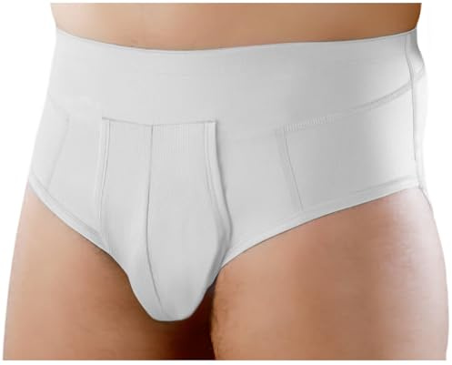 Bruchslip für Leistenbruch Comfort-Model - Farbe: Weiß - Art. 515 Größe 8 > 106-110 cm