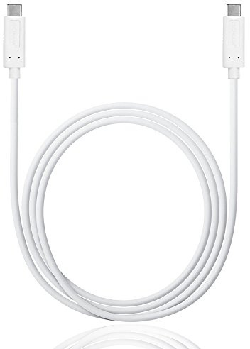 TECHGEAR USB C auf USB C 1 Meter (10 Gbit/s) für USB Typ C Geräte kompatibel mit iPad Air 4. 5. Generation, iPad Pro 12,9 2018-2024 iPad Pro 11, iPad 10, Mini 6, Macbook und mehr [1m weiß]
