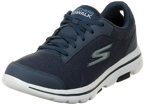 Skechers herrsneakers Gowalk, 5 kvalificerande atletisk, nät, snörning, prestanda, promenadsko, 8.5 X-Wide