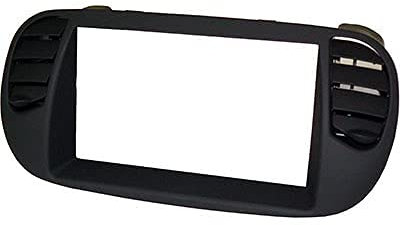 Mascherina autoradio 2 DIN con prese aria SOLO CORNICE. Colore NERO OPACO. Controlla la descrizione per la compatibilità dei veicoli.