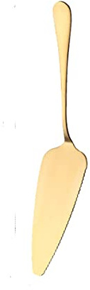 Stainless Steel Serrated Edge Cake Server Blade Cutter Shovel Kitchen Baking Pastry Spatulas Pie Pizza Server Cake Cutter (gold)