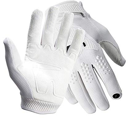YZWHKJ Motorrad Handschuh Motorrad-Handschuhe Vollfinger Dirt Bike Motocross-Handschuhe Motorrad-REIT Moto Racing MTB Männer Frauen Motorrad Handschuh Herren (Color : 2 Piece White, Size : L)