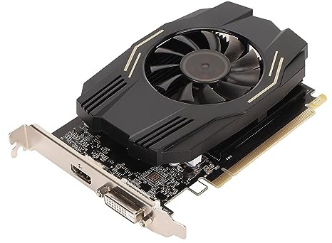 Tarjeta Gráfica GT 1030, 4GB DDR4 64Bit 1468/2400Mhz, Tarjeta de Video para Juegos de Escritorio HD DVI PCI Express X4 3.0, Tarjeta Gráfica OC de Un Solo Ventilador