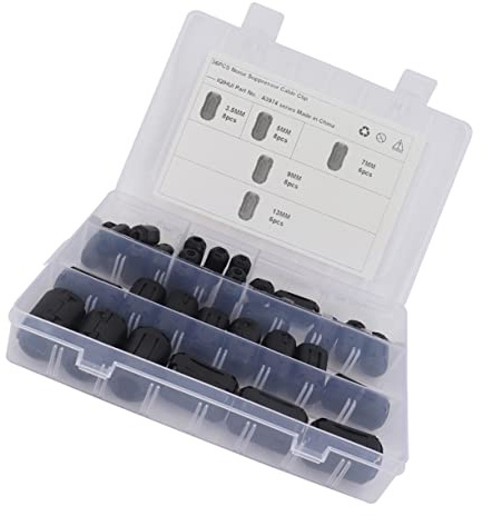 BESTonZON 36pièces Filtres à Noyau Amovibles pour Bruit Clips Antiparasites pour Câbles USB Audio