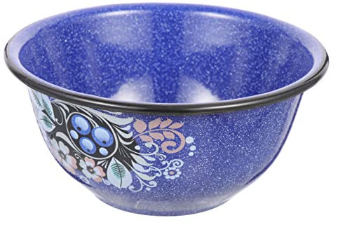 MAGICLULU Cuenco De Esmalte Tazón Para Sopa y Fideos Para Ramen Casero Añade Un Toque Retro Comidas Resistente y Práctico Para Uso Diario El Hogar