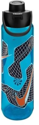 Nike Unisex TR Renew Recharge Chug Graphic Botella de Agua Blue Fury/Black/Hyper Crimson/Blackened Blue 709 ml