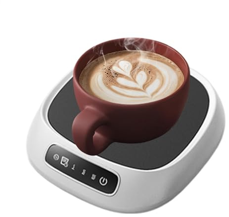 Kaffemuggsvärmare, USB-driven tevärmare, 3 temp-inställningar muggvärmare, värmeplatta, automatisk avstängning av kaffevärmare, smart koppvärmare, termostatunderlägg, värmeplatta för mjölk, te, kaffe