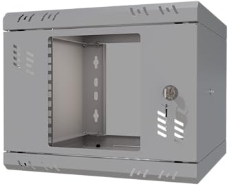 Stalflex 4U Wall Mount Server Cabinet - Network Rack Enclosure with Lockable Door - Network Cabinet 300mm Depth for 10” IT Equipment and A/V Devices - Server Rack Enclosure