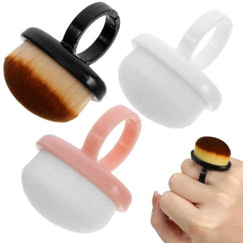 NHQZ 3 pièces Brosse à ongles - outil de manucure pour enlever la poussière, Salon Manucure Outils nettoyage manuel Nail Art À Poussière Pour
