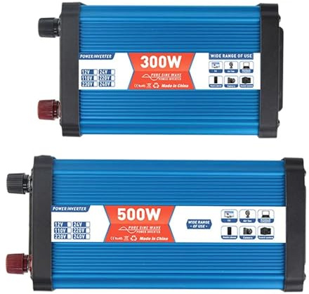 BIVOO Inversor de Onda sinusoidal Pura 12V 220V inversor de Onda de energía del Coche 24V DC a AC 110V Transformador convertidor USB Pantalla LED Digital(1000W(500W),12V_110V)