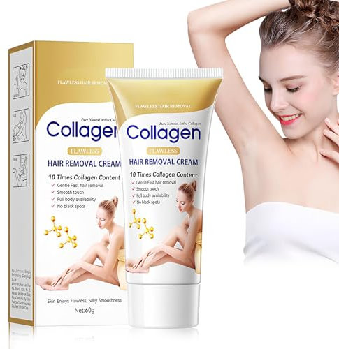 Crema Depilatoria Pelli,60g Crema depilazione per zona intima, Delicata e non irritante, Adatta per ascelle/gambe, braccio/zona bikini, unisex