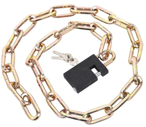 Milisten Candado De Cadena para Bicicleta De Seguridad con Llaves Candado para Ciclismo para Uso Exterior Resistente Cortes para Proteger La Bici La Calle