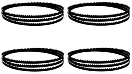 seghe a nastro, Confezione da 4 lame for sega a nastro in acciaio al carbonio SK5 da 2240x6,35x0,35 mm/88x1/4x0,014 con 4, 6, 10 e 14 denti for pollice (TPI) a scelta, 170820(14 Tpi)