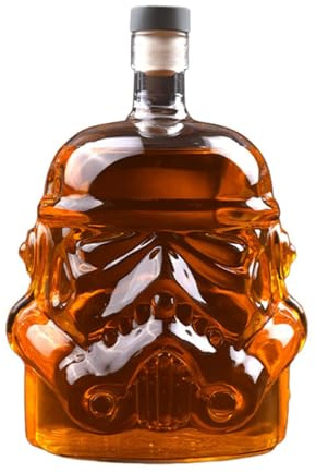 Whiskey Decanter 25Oz, 750ml Christmas/Birthday Gift for Men Dad, Carafe for Wine, Scotch, Bourbon, Vodka, Liquor, Cool Drinking Accessories for Home Bar