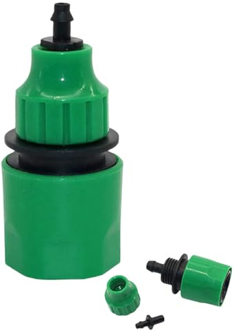 Quick Connector for Garden Hose, Adapter Set for 4/7mm & 8/11mm Micro Irrigation Pipes. Tap to Drip System Hose Fitting.