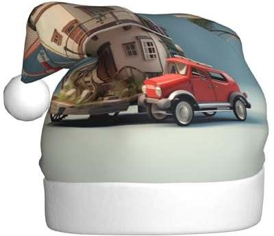 WHJSHOP Car windmill model Picture Christmas Hat for Adult Halloween party usage