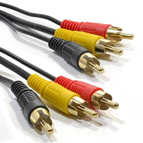 kenable 002039 Câble vidéo composite 20 m 3 x RCA Noir 20 m 3 x RCA 3 x RCA mâle Noir