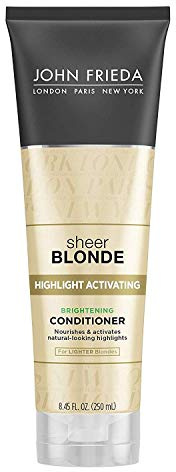 John Frieda Sheer Blonde Highlight Activating Enhancing Conditioner (For Lighter Blondes), 8.45 Oz