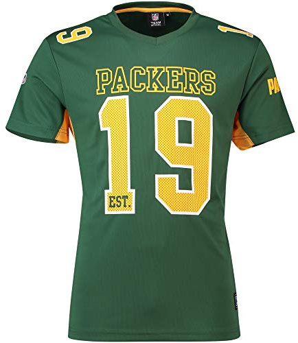 Majestic Athletic Green Bay Packers NFL Moro Poly Mesh Jersey Tee T-Shirt Trikot