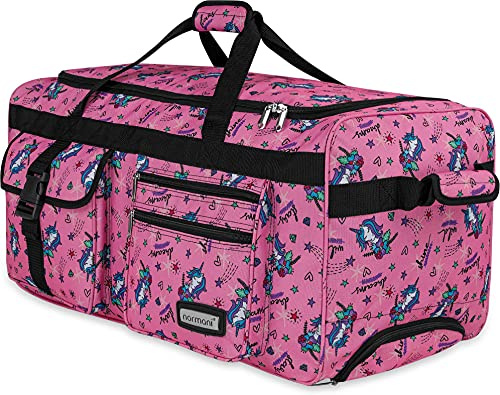 normani Stabile Reisetasche Trolley Big Size XL 80-150 Liter mit 2 Rollen –Robust und wasserabweisend - Leichter Reisetrolley XL Tasche NEU Verschiedene Größen Einhorn Pink / 80 Liter XXL