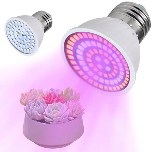 LED Grow Light Bulb - 36W Full Spectrum 72 LEDs, E27 Base, AC220V