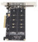 Yoidesu Adapter Card, Dual M.2 NVMe SSD to PCIE X8 M Key Hard Drive Converter, M.2 PCIE Adapter Reader Expansion Card(ph45)