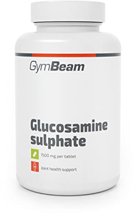 GymBeam Glucosamina Solfato - Glucosamine Sulphate Integratore Articolare - Glucosamine Capsule con MSM e Condroitina - Compresse Facili da Assumere per Sportivi e Benessere Articolare, 120 cpr
