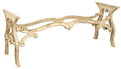 Biscottini Untergestell für Gusseisen-Tisch L183XPR58XH71cm | Untergestell antiker Esstisch | Liberty Tisch außen und innen