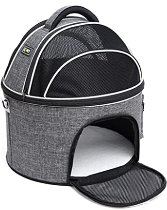 Samnuerly Hunderucksack für Welpen und Katzen, zum Wandern, für den Außenbereich, Haustiertransporter, Rucksack, Hundetransporter für kleine Hunde, atmungsaktives Netzgewebe mit weicher Polsterung