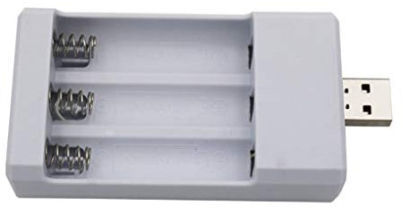 NUEAYMS Caricabatteria universale con uscita USB Adattatore a 3 slot per AA AAA Batteria ricaricabile Strumenti di ricarica rapida Caricabatterie 12v Heavy Duty 75ah